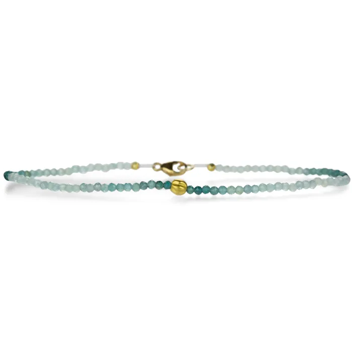 Bracelets Margaret Solow Grandidierite and 18k Gold Bracelet