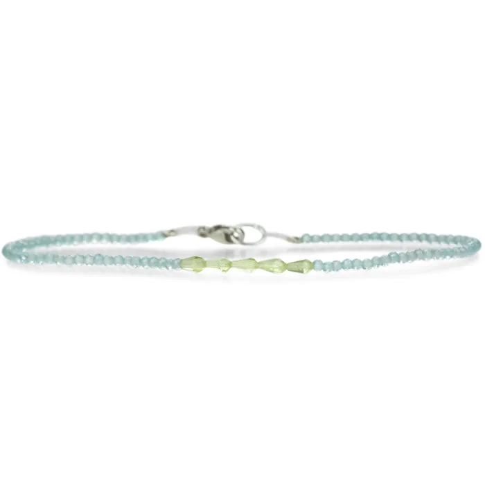 Bracelets Margaret Solow Peridot and Apatite Beaded Bracelet
