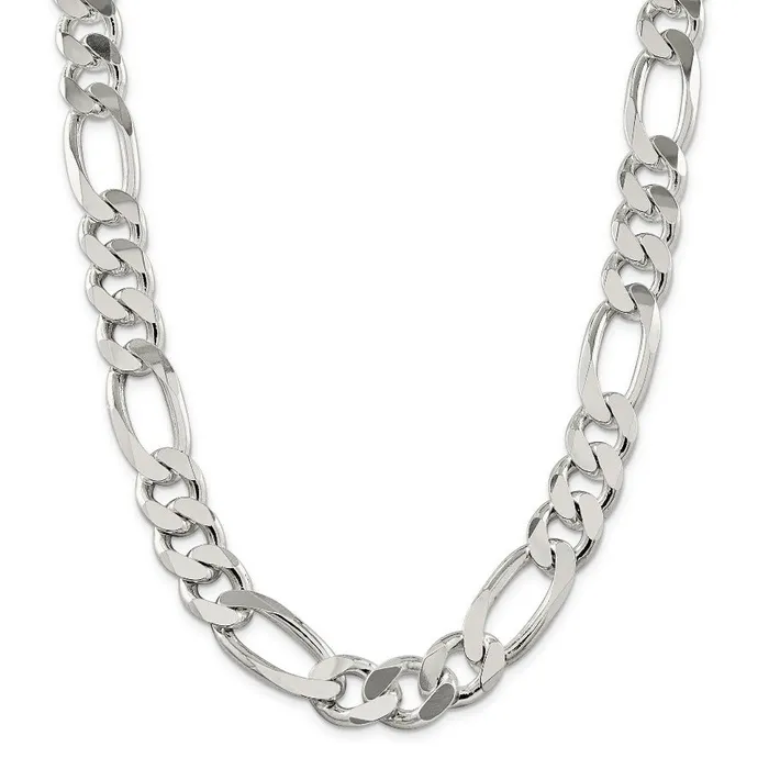 Independent Jewellers Necklaces Sterling Silver ALT180 79mm Figaro Chain 22inch Independent Jewellers Necklaces Sterling Silver ALT180 79mm Figaro Chain 22inch
