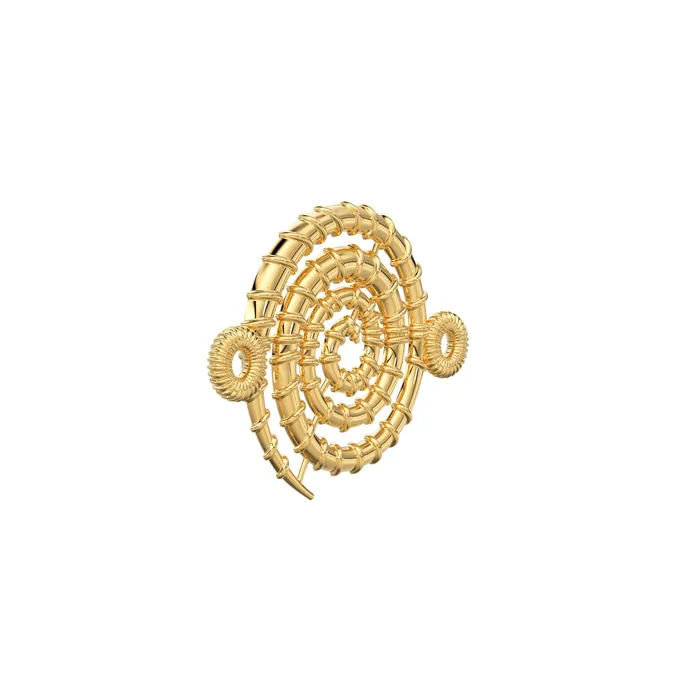 Jalvi Co PreStyled Sets 18k Solid Yellow Gold 142mm Fancy Swirl Connector Finding 1 piece Jalvi Co PreStyled Sets 18k Solid Yellow Gold 142mm Fancy Swirl Connector Finding 1 piece