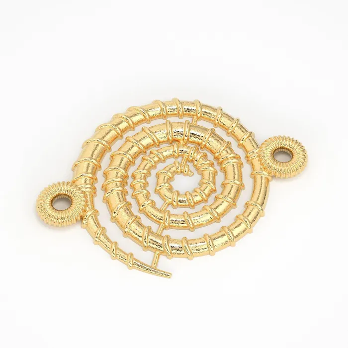 Jalvi Co PreStyled Sets 18k Solid Yellow Gold 142mm Fancy Swirl Connector Finding 1 piece Jalvi Co PreStyled Sets 18k Solid Yellow Gold 142mm Fancy Swirl Connector Finding 1 piece