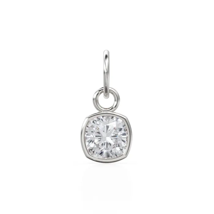 Jalvi Co PreStyled Sets AAA White Quartz Rock Crystal Charms 14k Yellow Solid Gold Charm Pendant White Cushion Gemstone Bezel 18K Gold Jewelry Finding Jalvi Co PreStyled Sets AAA White Quartz Rock Crystal Charms 14k Yellow Solid Gold Charm Pendant White Cushion Gemstone Bezel 18K Gold Jewelry Finding