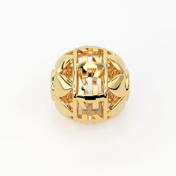 Jalvi Co PreStyled Sets Solid Gold Handmade Round Peace Milgrain Spacer Gold Bead Finding 8mm Jalvi Co PreStyled Sets Solid Gold Handmade Round Peace Milgrain Spacer Gold Bead Finding 8mm