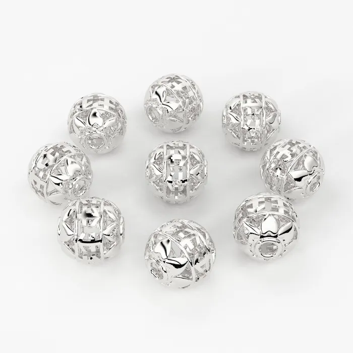 Jalvi Co PreStyled Sets Solid Gold Handmade Round Peace Milgrain Spacer Gold Bead Finding 8mm Jalvi Co PreStyled Sets Solid Gold Handmade Round Peace Milgrain Spacer Gold Bead Finding 8mm