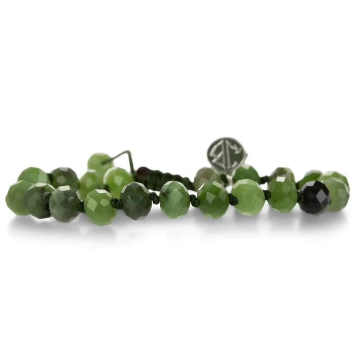 Joseph Brooks Bracelets Faceted 8mm British Columbian Jade Bracelet