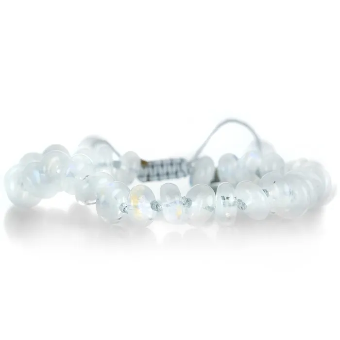 Joseph Brooks Bracelets Smooth Moonstone Rondelle 8mm Bracelet