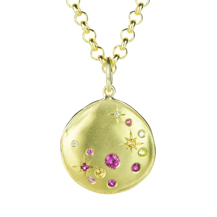 Luna Star Coin Pendant Necklace Anne Sportun Necklaces