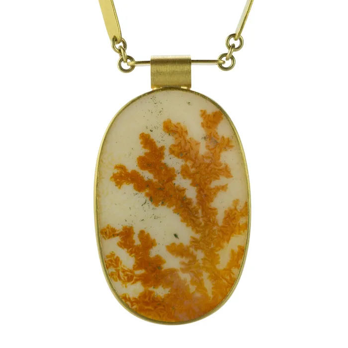 Mallary Marks Necklaces Dendritic Agate Bamboo Necklace