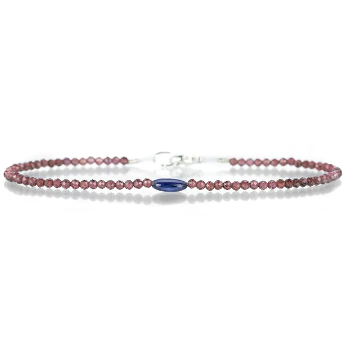 Margaret Solow Bracelets Garnet Kyanite Bracelet