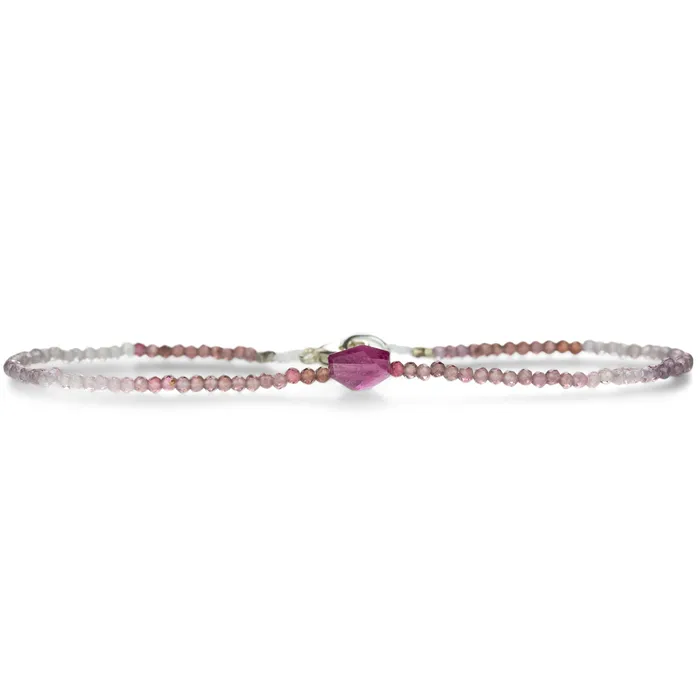 Margaret Solow Red Spinel and Tourmaline Bead Bracelet Bracelets