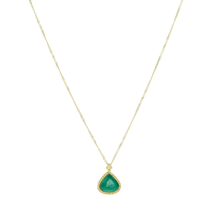 Necklaces 18k Pear Shaped Emerald Pendant Necklace Amali Necklaces 18k Pear Shaped Emerald Pendant Necklace Amali