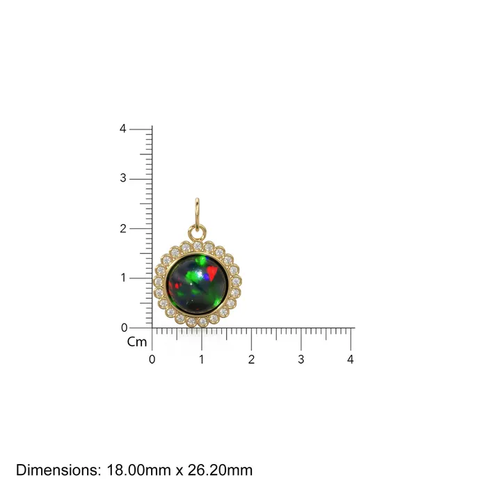 Necklaces 26mm 14K Solid Yellow Gold Diamond Black Opal Round Coin Shape Charm Necklace Pendant Jalvi Co Necklaces 26mm 14K Solid Yellow Gold Diamond Black Opal Round Coin Shape Charm Necklace Pendant Jalvi Co