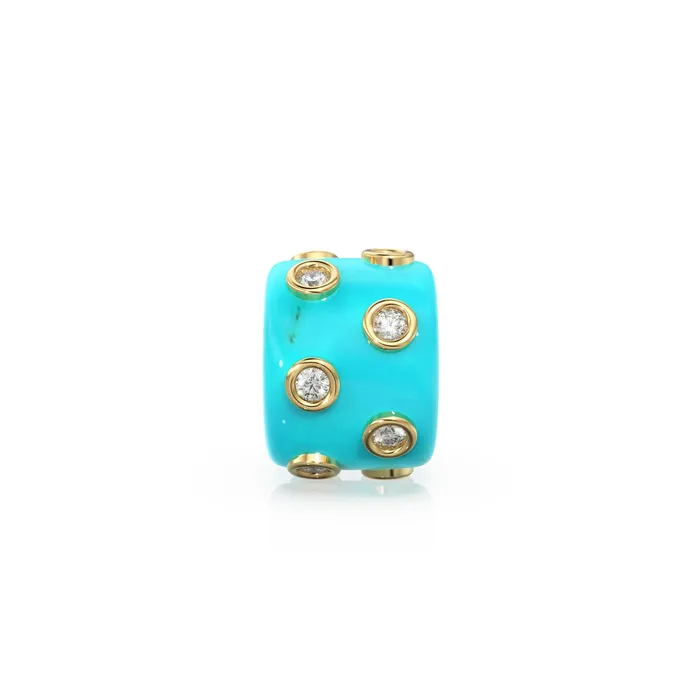 Necklaces Blue Sky Turquoise Real Diamond 18k Solid Gold Eternity Rondelle Wheel Spacer Large Hole Necklace Charm Beads Jalvi Co Necklaces Blue Sky Turquoise Real Diamond 18k Solid Gold Eternity Rondelle Wheel Spacer Large Hole Necklace Charm Beads Jalvi Co