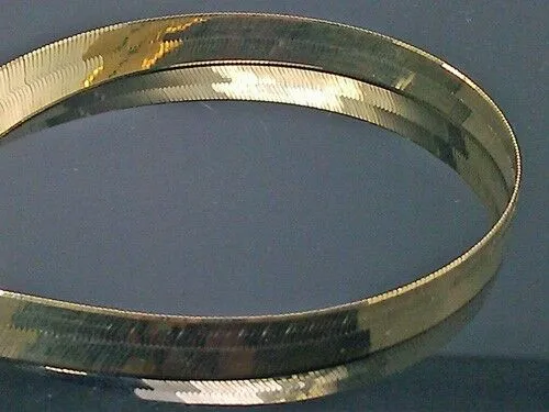 Necklaces Gold and Diamond Real 10K Solid Yellow Gold Chain Herringbone Necklace 10mm Thick 22 inch Length
