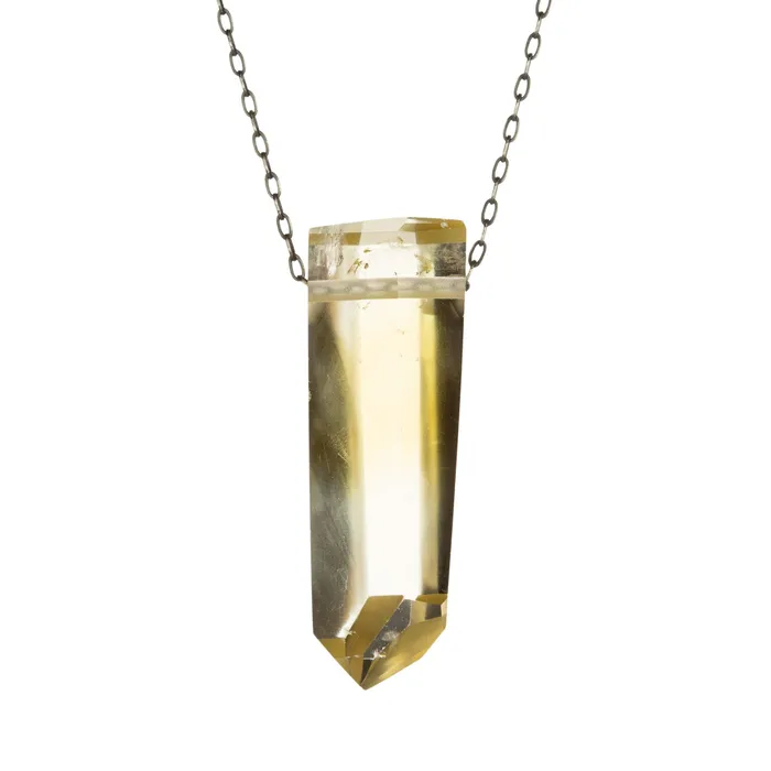 Necklaces Joseph Brooks Brazilian Citrine Quartz Crystal Pendant Necklace Necklaces Joseph Brooks Brazilian Citrine Quartz Crystal Pendant Necklace