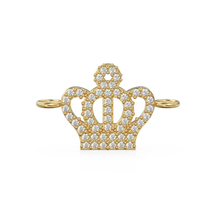 PreStyled Sets Diamond Crown Connector Gold Diamond Crown King Pave Charms 14k Gold Christmas Charms 18k Gold Crown pendant Earrings Bracelet Jalvi Co PreStyled Sets Diamond Crown Connector Gold Diamond Crown King Pave Charms 14k Gold Christmas Charms 18k Gold Crown pendant Earrings Bracelet Jalvi Co