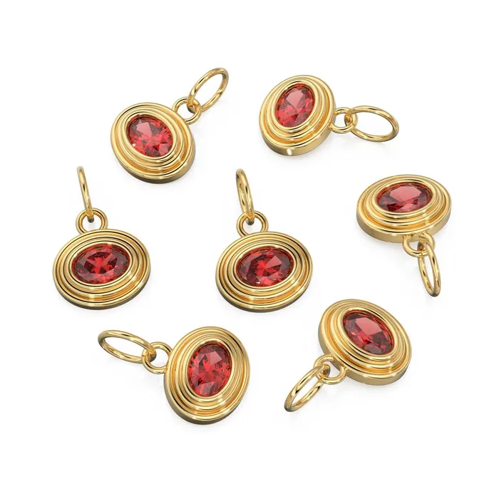 PreStyled Sets Jalvi Co AAA Red Ruby Charms 14k Yellow Solid Gold Bubble Bezel Charm Pendant Red Oval Gemstone Bezel 18K Gold Jewelry Finding PreStyled Sets Jalvi Co AAA Red Ruby Charms 14k Yellow Solid Gold Bubble Bezel Charm Pendant Red Oval Gemstone Bezel 18K Gold Jewelry Finding