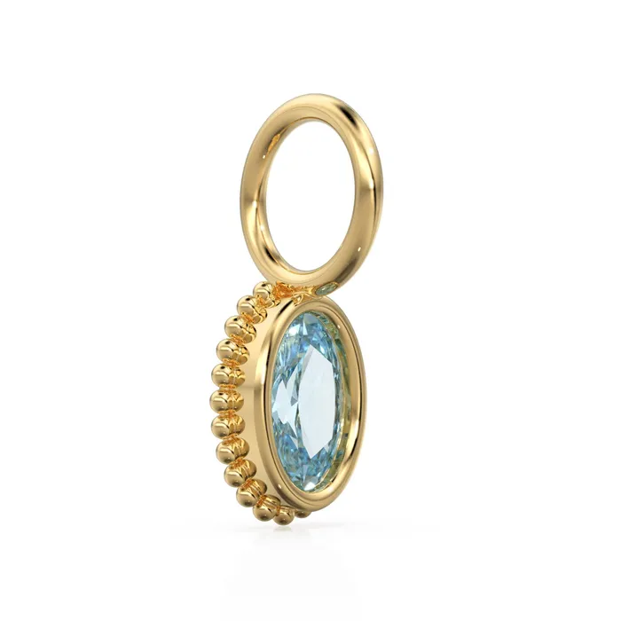 PreStyled Sets Jalvi Co Aquamarine Oval Cut Solid Gold Charm Blue Gemstone Handmade 18k Gold Pendant 14k Gold March Birthstone Jewelry Making Findings Gift Her PreStyled Sets Jalvi Co Aquamarine Oval Cut Solid Gold Charm Blue Gemstone Handmade 18k Gold Pendant 14k Gold March Birthstone Jewelry Making Findings Gift Her