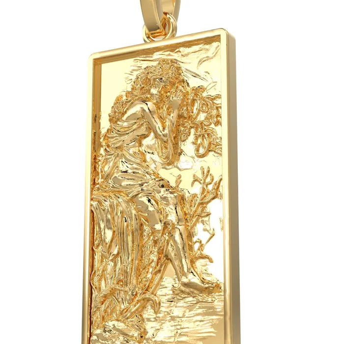 PreStyled Sets Jalvi Co Beautiful Lady Renaissance Baroque Solid Gold Pendant 18k Solid Gold Cherub Charm Pendant PreStyled Sets Jalvi Co Beautiful Lady Renaissance Baroque Solid Gold Pendant 18k Solid Gold Cherub Charm Pendant