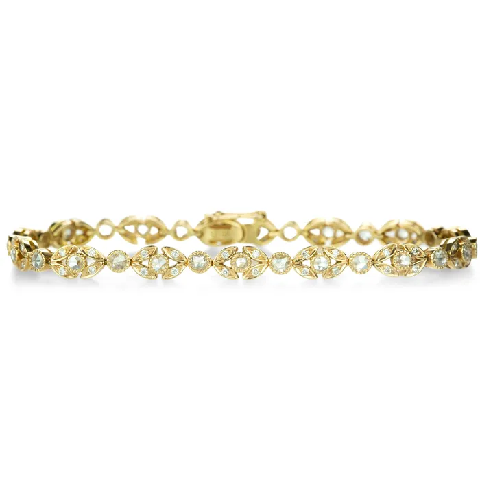 Sethi Couture Bracelets 18k Pink Gold Flower Bracelet