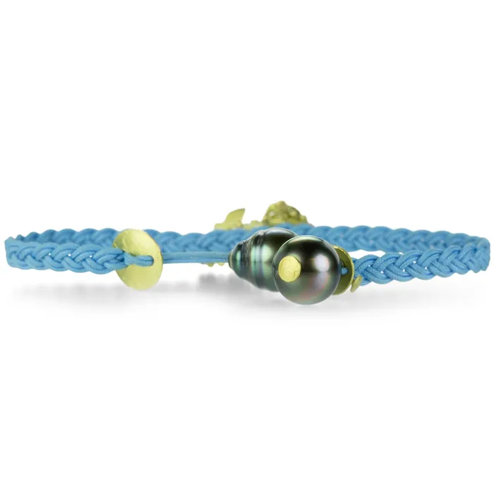 Sky Blue Braided Floral Butterfly Bracelet Lene Vibe Bracelets Sky Blue Braided Floral Butterfly Bracelet Lene Vibe Bracelets