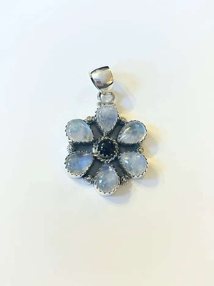 Sophiareneboutiquecom Necklaces Sterling Silver Rainbow MoonstoneOnyx Custom Pendant Sophiareneboutiquecom Necklaces Sterling Silver Rainbow MoonstoneOnyx Custom Pendant